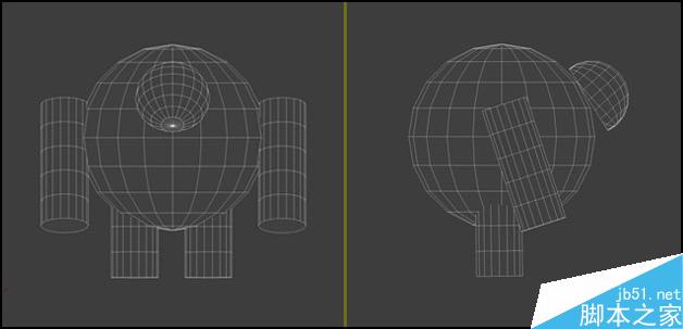 3DSMAX制作机器人 武林网 3DSMAX建模教程