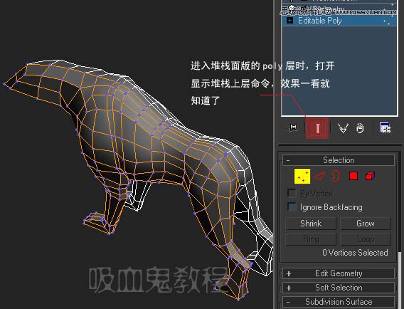 3ds MAX实例教程：多边形建模小狗,破洛洛