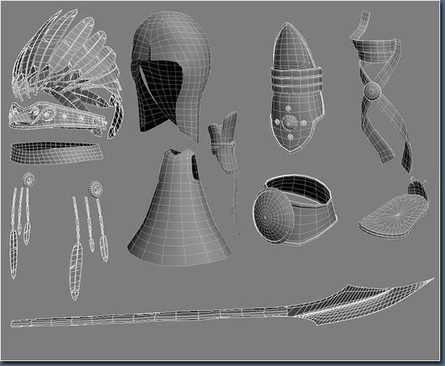 3DSMAX制作卡通印第安人角色 武林网 3DSMAX角色教程