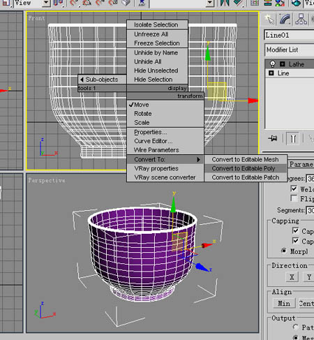 3DS Max教程：茶杯（旋转＋多边形建模） 武林网 3DSMAX建模教程