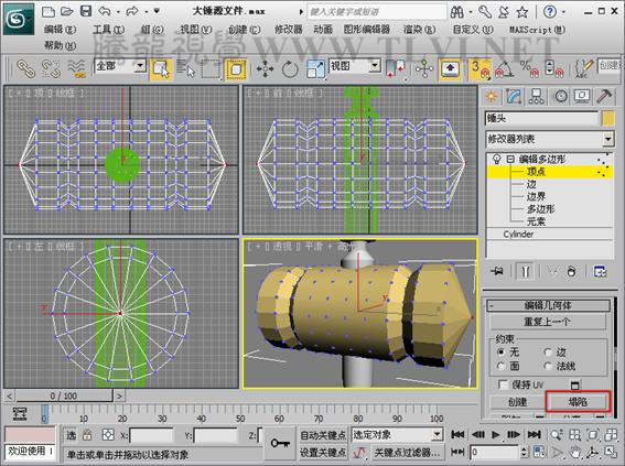 3DSMAX创建游戏道具模型 武林网 3DSMAX建模教程