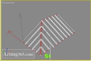 3d max教程：用poly方法制作有瓦的房顶[多图]图片1