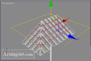 3d max教程：用poly方法制作有瓦的房顶[多图]图片4