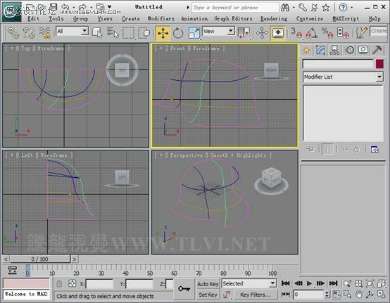 使用3D MAX2011中的面片建模方法给头盔建模,PS教程,思缘教程网