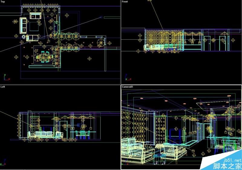 3DSMAX默认渲染器渲染出高品质室内效果图 武林网 3DSMAX建模教程