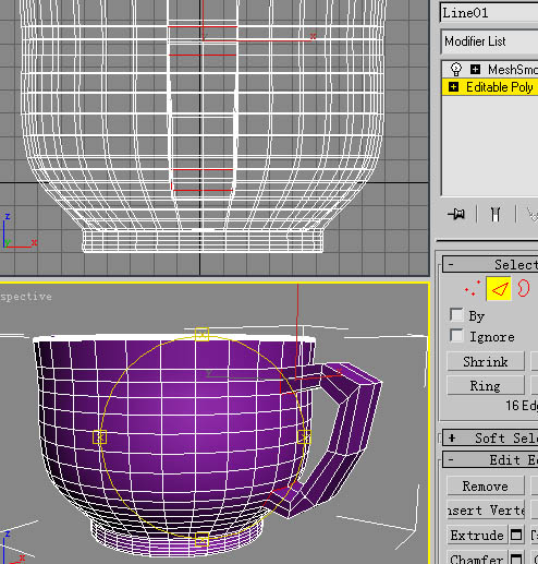 3DS Max教程：茶杯（旋转＋多边形建模） 武林网 3DSMAX建模教程