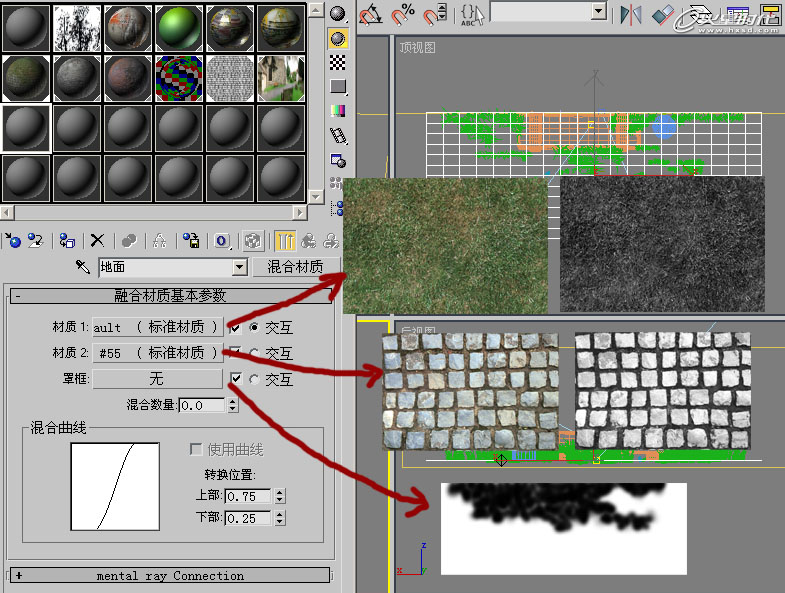 3DSMAX制作夏日小巷一角材质 武林网 3DSMAX材质教程