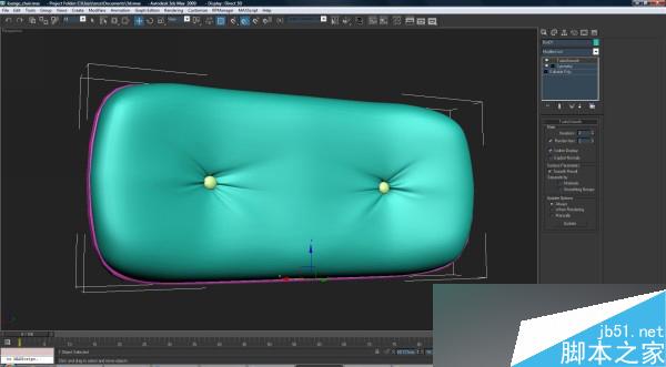 3DSMAX打造休闲椅模型 武林网 3DSMAX建模教程