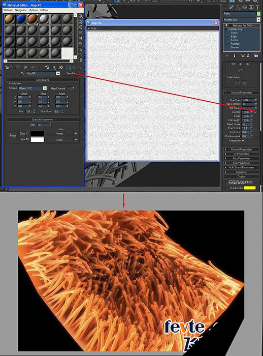 3dsmax毛发系统制作海葵 武林网 max渲染教程