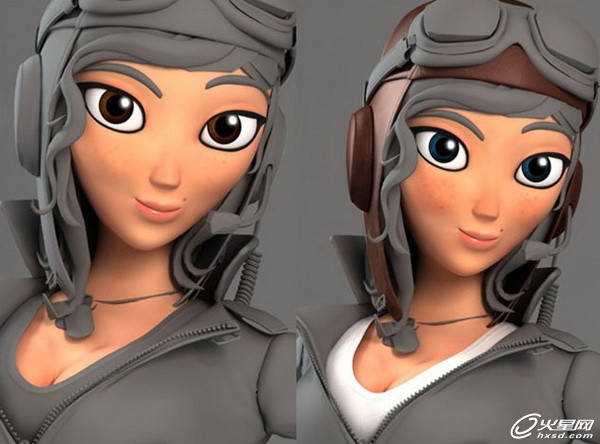 3DSMAX制作卡通女飞行员角色 武林网 3DSMAX角色教程