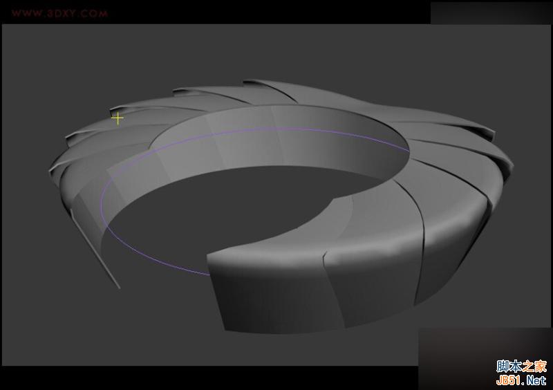 3DMAX详解如何建造鱼鳞状建筑模型,PS教程,思缘教程网