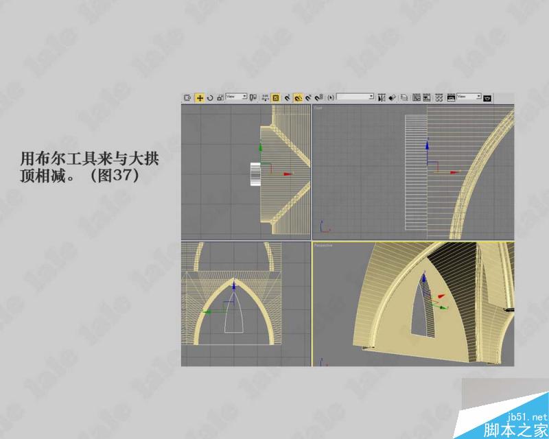 3dmax建模哥特式教堂内景系列教程 武林网 3dmax建模教程