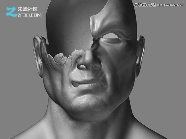 3DMAX制作科技独眼怪人建模教程,