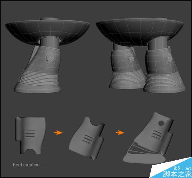 3DSMAX制作机器人 武林网 3DSMAX建模教程