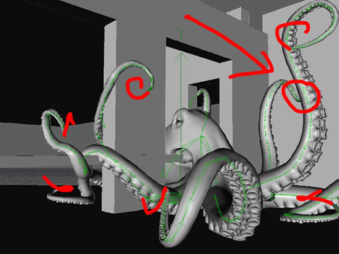 3DMAX建模教程，3D章鱼的制作过程 武林网 3DSMAX建模教程