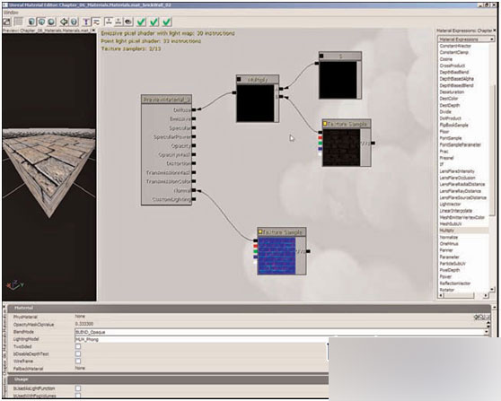 unreal engine 3.0制作砖墙材质 武林网 材质贴图教程08