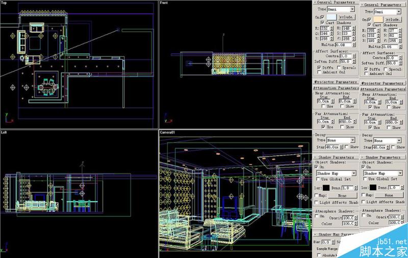 3DSMAX默认渲染器渲染出高品质室内效果图 武林网 3DSMAX建模教程