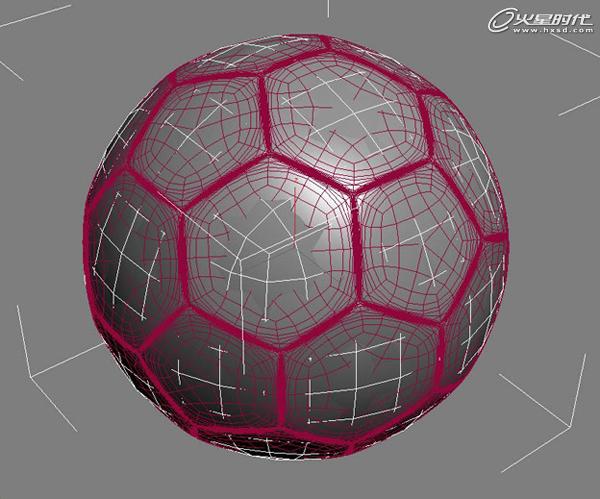3DSMAX制作足球贴图 武林网 3DSMAX材质贴图教程