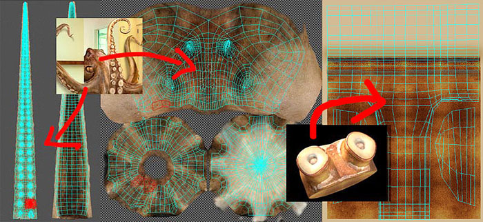 3DMAX建模教程，3D章鱼的制作过程 武林网 3DSMAX建模教程