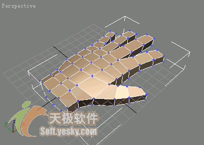 3Ds max多边形建模实例：人手模型 武林网 3DSMAX入门教程