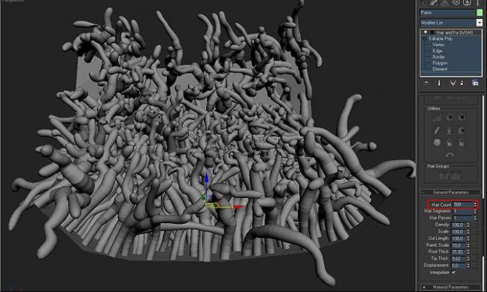 3dsmax毛发系统制作海葵 武林网 max渲染教程