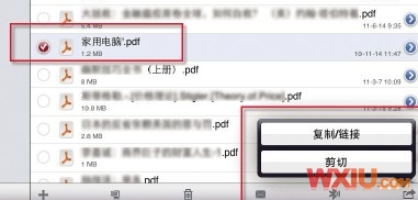 Ipad不能拷贝移动删除文件