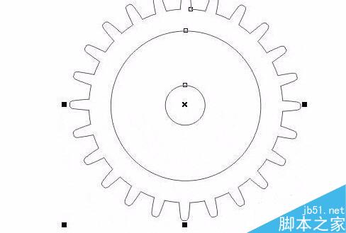 CorelDRAW绘制立体齿轮教程