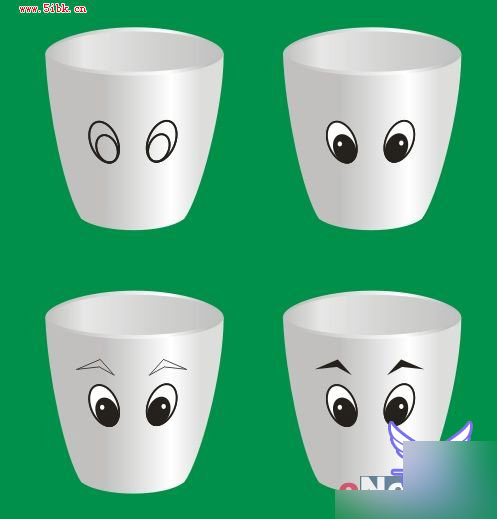 Coreldraw9绘制可爱卡通杯子教程 武林网 CorelDraw实例教程
