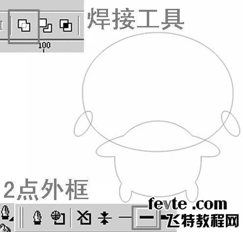 CDR打造可爱卡通公仔 武林网 CDR实例教程