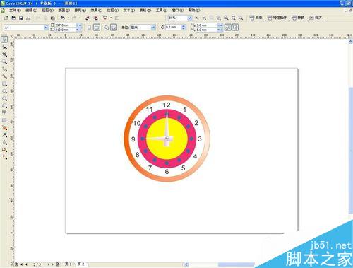 用CorelDRAW怎么绘制卡通圆表