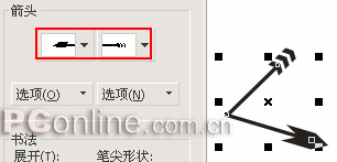 CorelDRAW 12循序渐进-对象的轮廓设定 武林网 CorelDraw入门教程