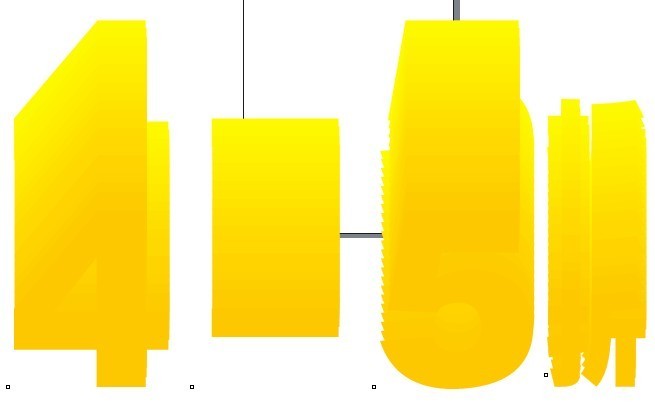 CDR简单制作立体字 武林网 CDR实例教程