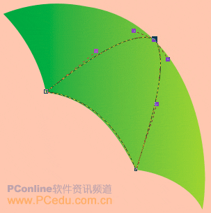 CDR绘制雨伞教程 武林网 CDR实例教程