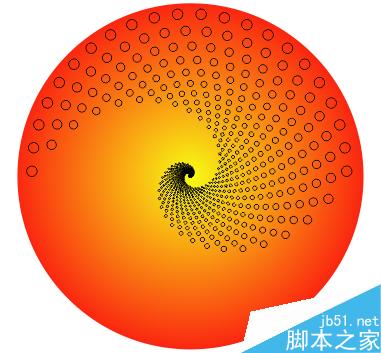 CorelDRAW X7案例分享：打造圆点螺旋效果