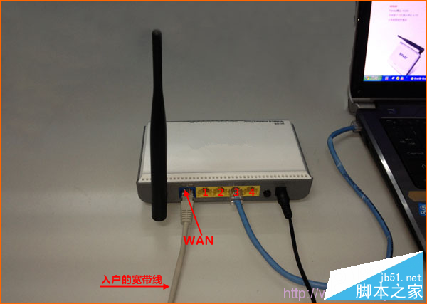 网线入户上网路由器连接方法