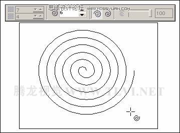 使用CorelDRAW绘制的图纸和螺旋形,破洛洛