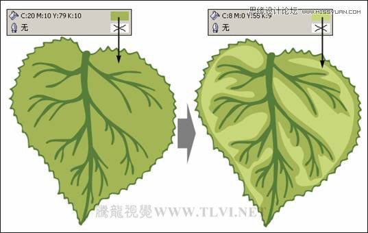 CorelDRAW绘制绿色的森林一角场景,破洛洛