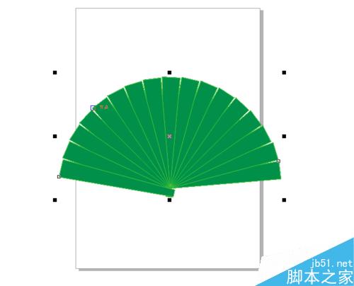 CDR怎么制作扇子