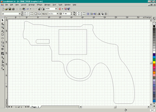 CDR绘制左轮手枪实例教程 武林网 CDR实例教程