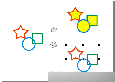 CorelDRAW 12循序渐进-对象的群组与造型 武林网 CorelDraw入门教程