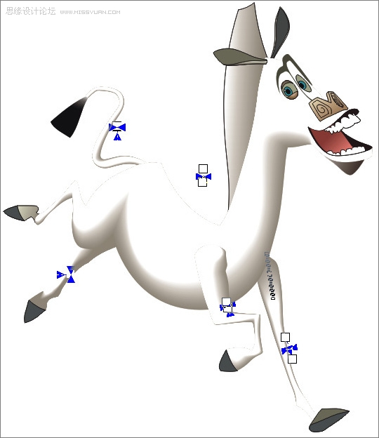 CorelDraw详细打造打造三维动感斑马,武林网
