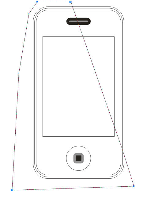 CDR绘制简洁IPHONE4手机教程 武林网 CDR实例教程7.jpg