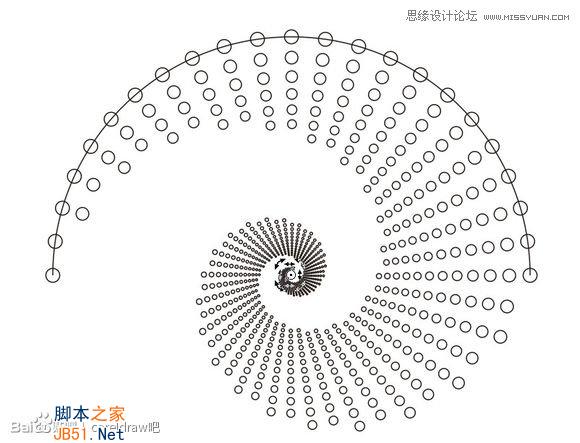 CorelDraw制作漂亮圆点螺旋状效果