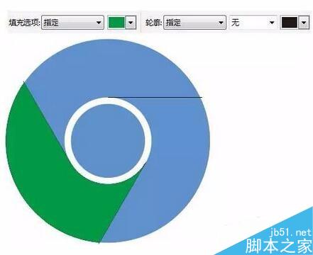 cdr教程：绘制谷歌浏览器Logo步骤