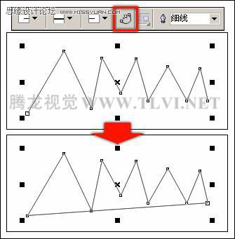 CorelDRAW中多点线工具的应用,破洛洛