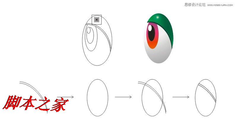 CorelDraw绘制绿色可爱的卡通龙,武林网