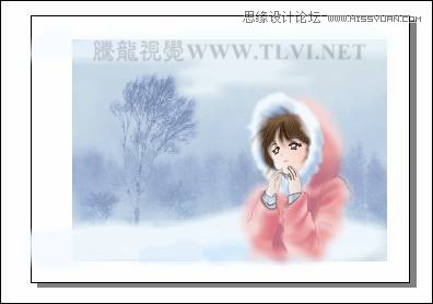 CorelDRAW绘制雪地中的唯美女孩教程,破洛洛