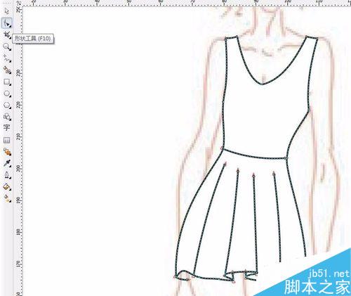 怎样用CDR+PS画服装效果图？