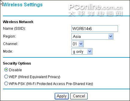 选择‘Wireless Settings’