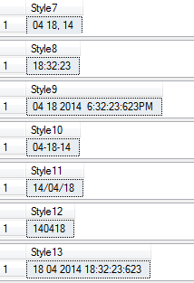 Sql中将datetime转换成字符串的方法